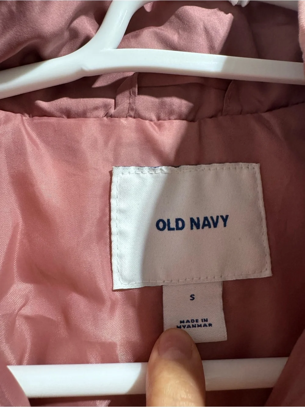 Old Navy Quilted Pink Sleeveless Vest Size S